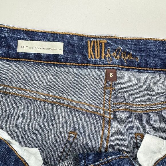 Kut From The Cloth Womens Jeans Sz 6 Katy Boyfriend Hi Rise Straight Ankle - Picture 5 of 5